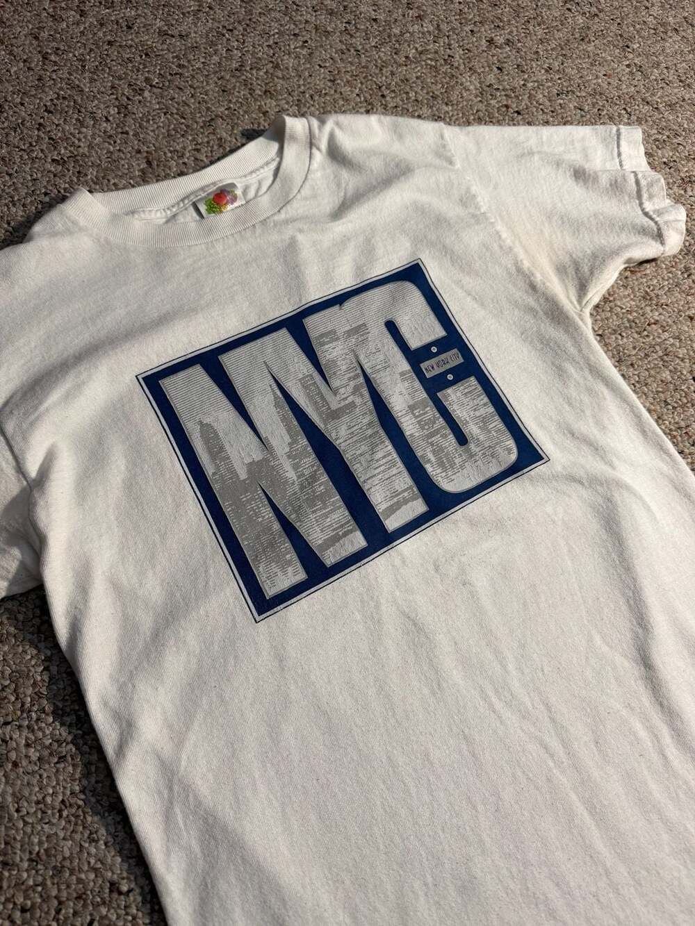 Vintage 90s New York City Skyline‎ Graphic Souvenir T-Shirt White